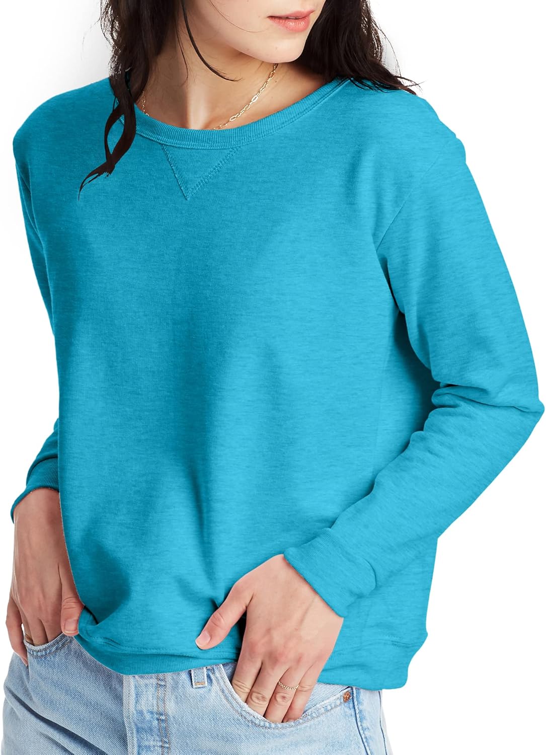 Hanes-Womens-Ecosmart-V-Notch-Crewneck-Sweatshirt-Fleece-Pullover-Sweatshirt-For.jpg