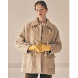 Brushed Half Duffle Coat (Beige) Beige - One Size