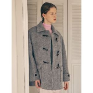Brushed Half Duffle Coat (Gray) Gray - One Size
