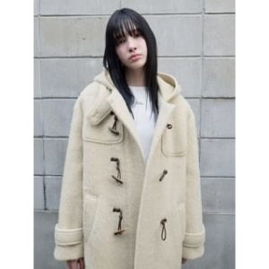 Hood Half Duffle Coat (Light Beige) Light Beige - One Size