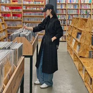 LOVB Long Mac Coat with Sash