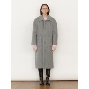 Woolen Mac Coat (Gray) Gray - One Size