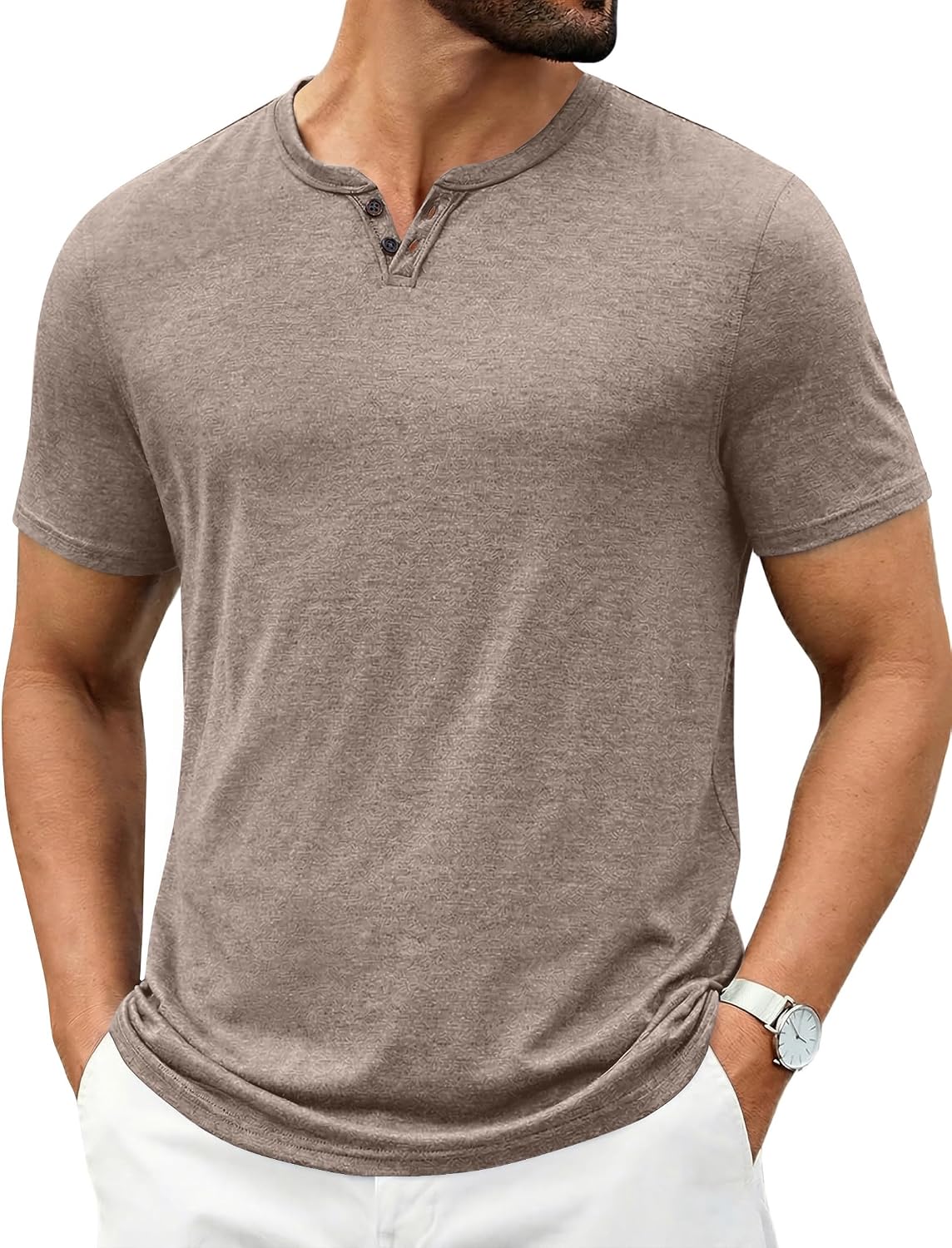 COOFANDY Men's T Shirts Short Sleeve Casual V Neck T-Shirt