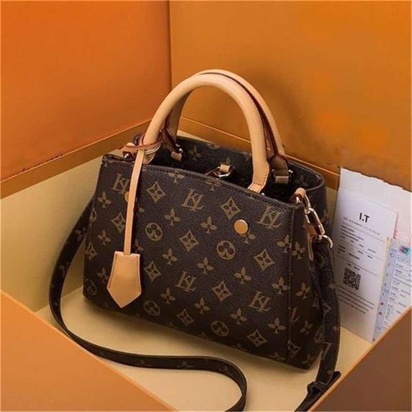 2022 wallets luxurys designers handbags women tote brand letter embossing genuine leather satchel n41056
