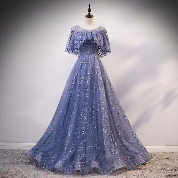 2023 glitter sequin evening dresses women formal dress vestidos de fiesta sequined a line evening gowns