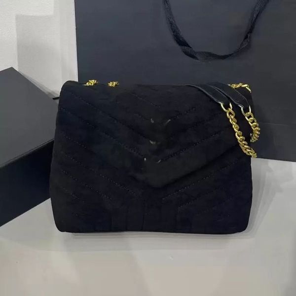 2023 matte leather messenger bag suede handbag envelope style shoulder bags fashion letter golden chain flap crossbody purse handbags lady t