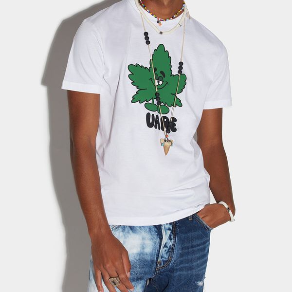 dsq phantom turtle men's t-shirts mens designer t shirts black white maple leaf cool t-shirt men summer fashion casual street t-shirt