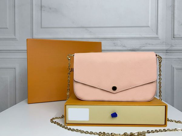 the latest handbag purse fashion women's one shoulder bag high-quality three-piece combination bag with box oblique body designer handb