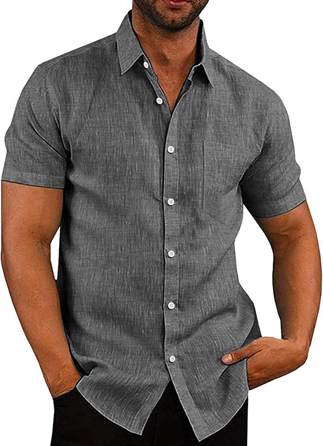 COOFANDY-Mens-Linen-Shirts-Casual-Button-Down-Short-Sleeve-Summer.jpg